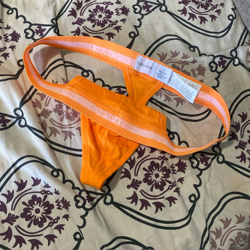 Calvin Klein thong orange large